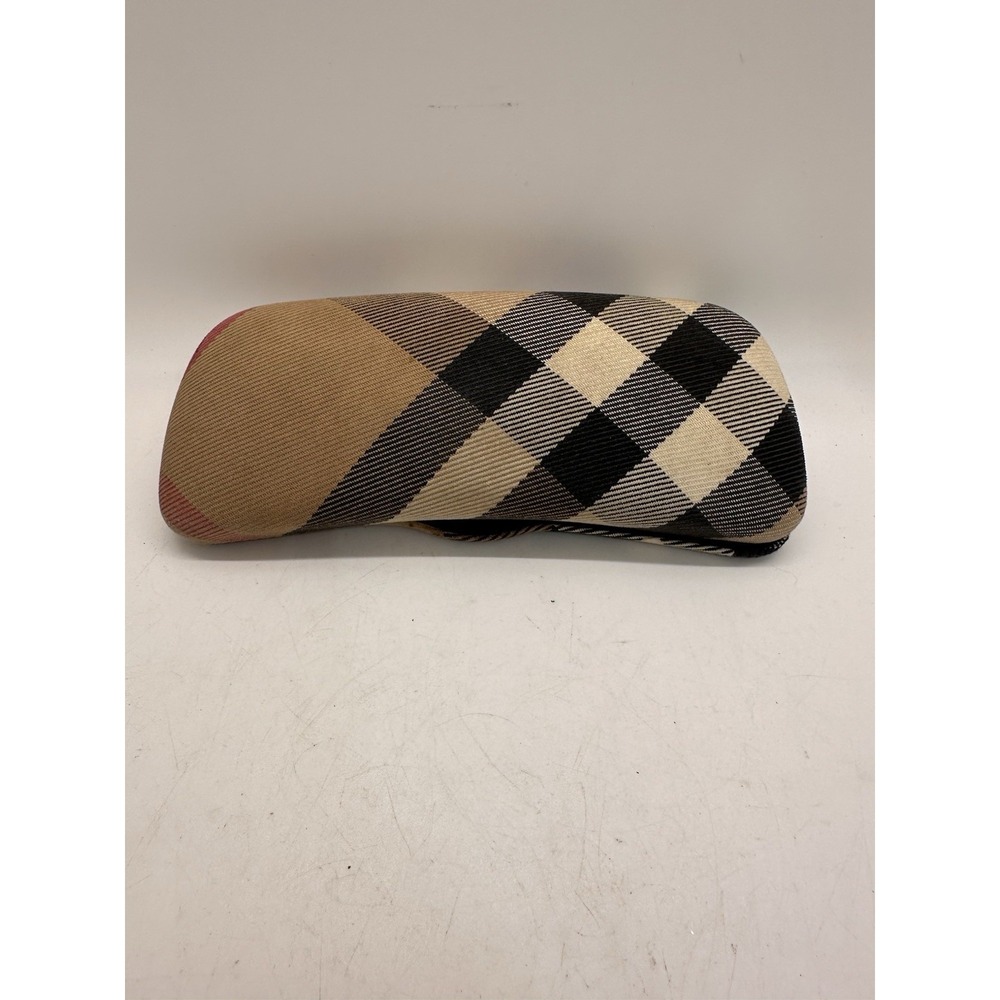 Burberry Classic Nova Check Plaid Hard‎ Clamshell Sunglass Eyeglass Glasses Case